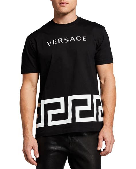 versace greek key shirt|Versace Men's Greek Key Logo T.